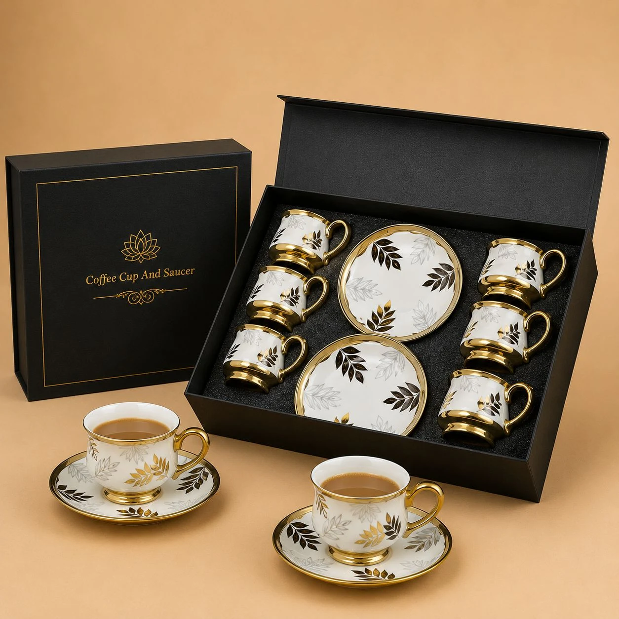 Juego de taza 12 pcs (black box)